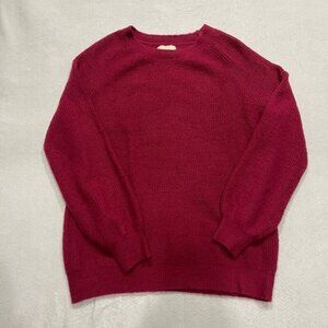 Cotton On Womens Pullover Sweater Pink Acrylic Blend Stretch Long Sleeve Crew XS